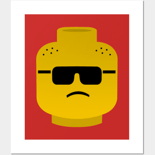Lego head sunglasses Posters and Art